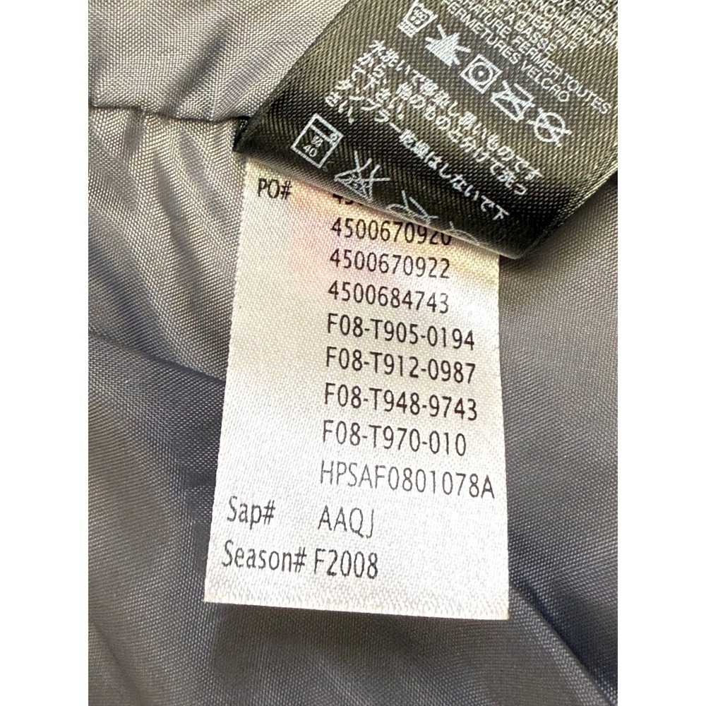 The North Face HyVent Rain Jacket Womens XL Blue Grey Colorblock Hooded Shell - Picture 9 of 14